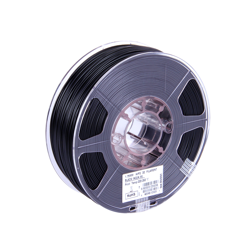 eSun HIPS Filament (1.75mm, 1Kg) - Svart