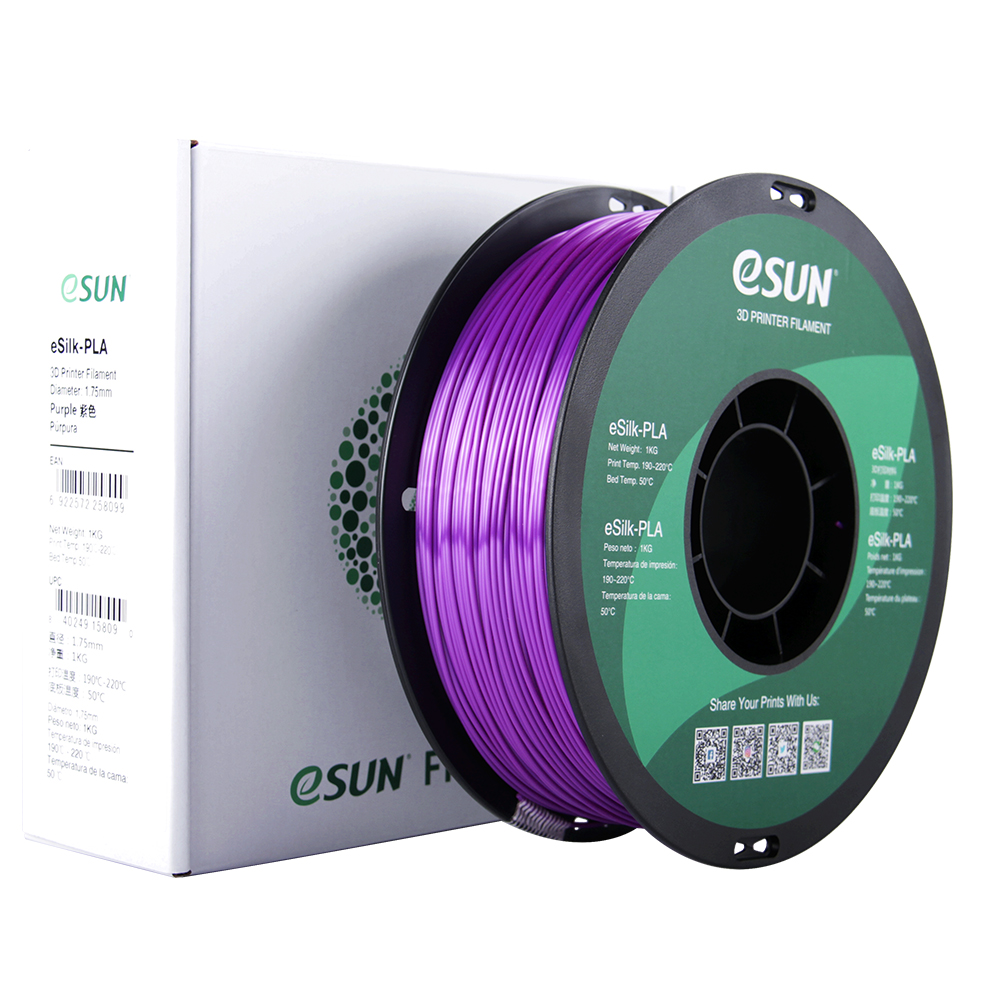 eSun eSILK Filament (1.75mm, 1Kg) - Lila