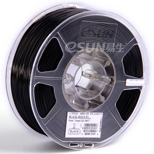 eSun ABS+ Filament (1.75mm, 1Kg) - Svart