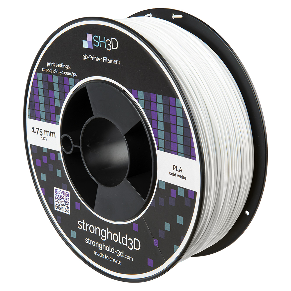 StrongHold PLA filament (1.75mm, 1Kg) - Kallvit