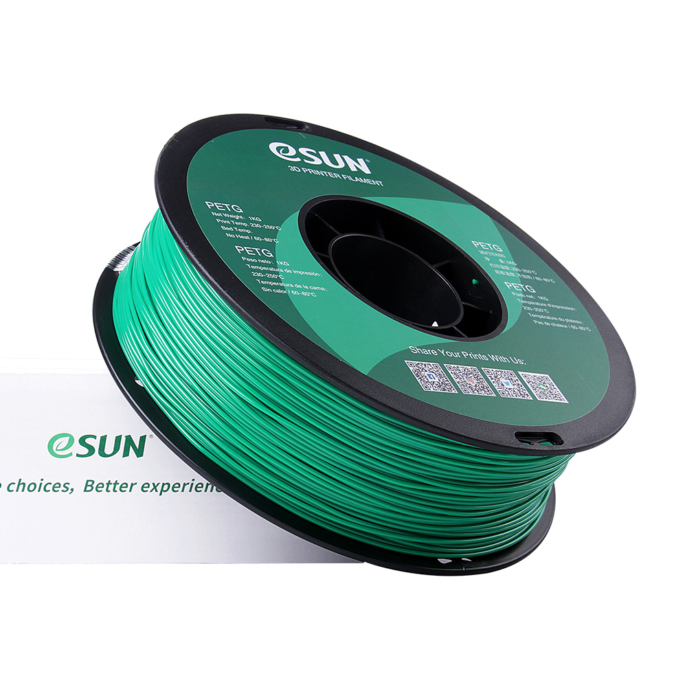 eSun PETG Filament (1.75mm, 1Kg) - Solid Grön - 3