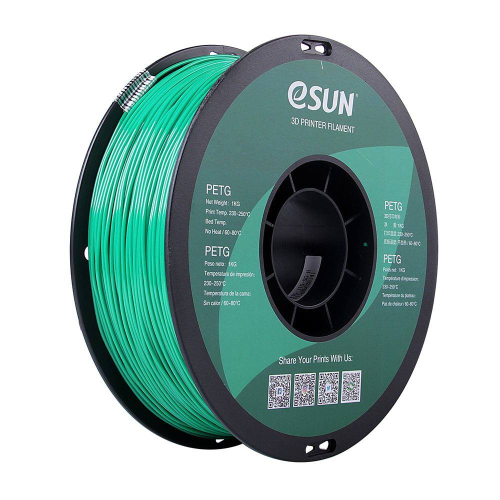 eSun PETG Filament (1.75mm, 1Kg) - Solid Grön