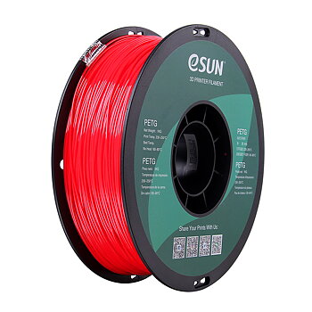 eSun PETG Filament (1.75mm, 1Kg) - Solid Röd