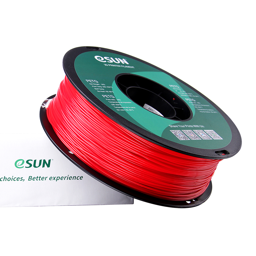 eSun PETG Filament (1.75mm, 1Kg) - Solid Röd - 3