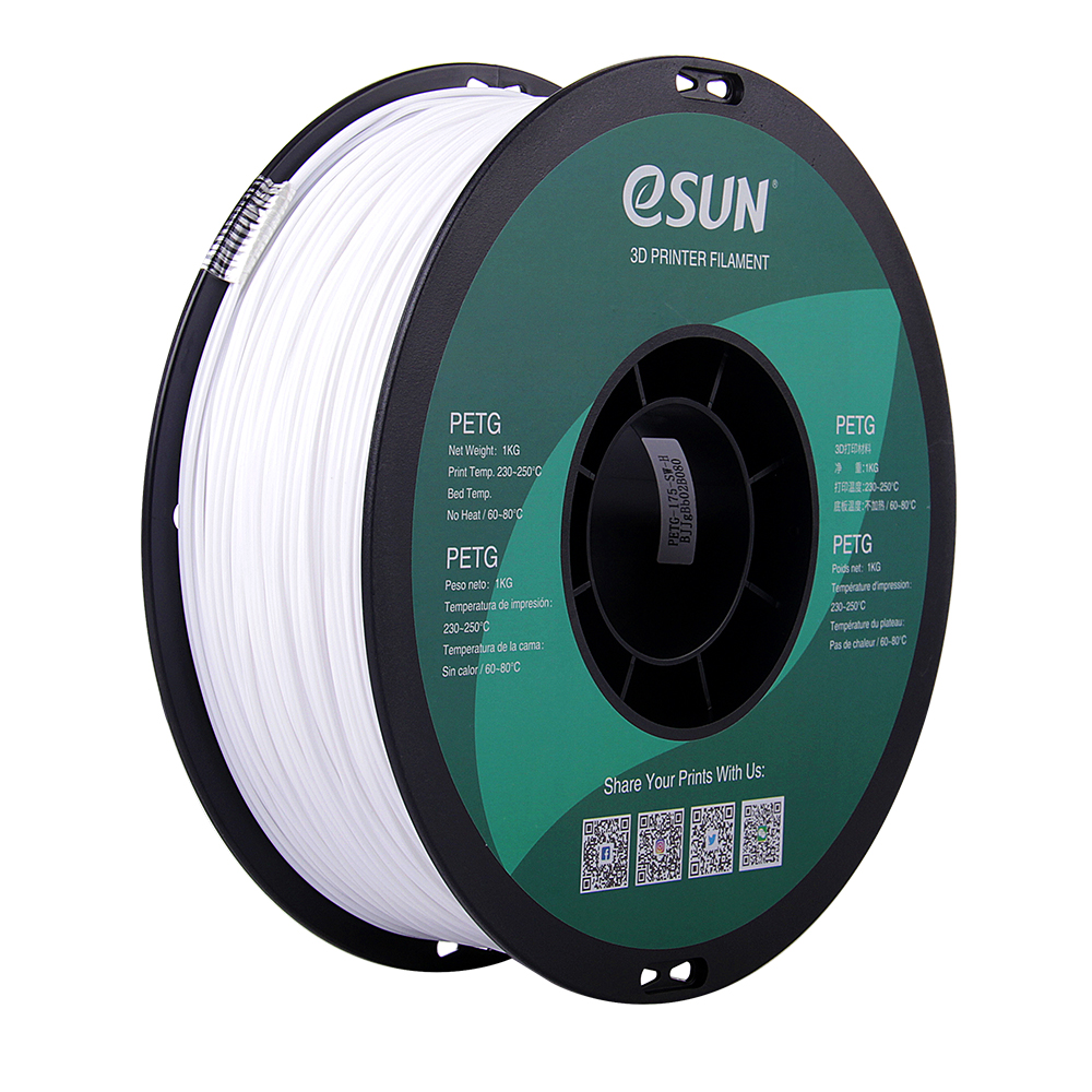 eSun PETG Filament (1.75mm, 1Kg) - Solid Vit