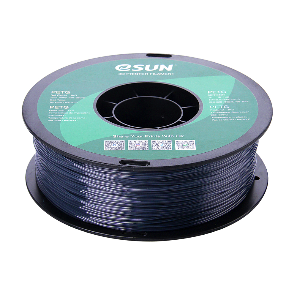 eSun PETG Filament (1.75mm, 1Kg) - Grå - 2