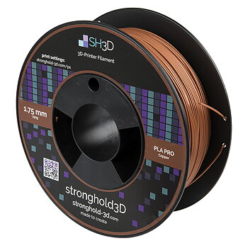 StrongHold PLA PRO filament (1.75mm, 750g) - Koppar
