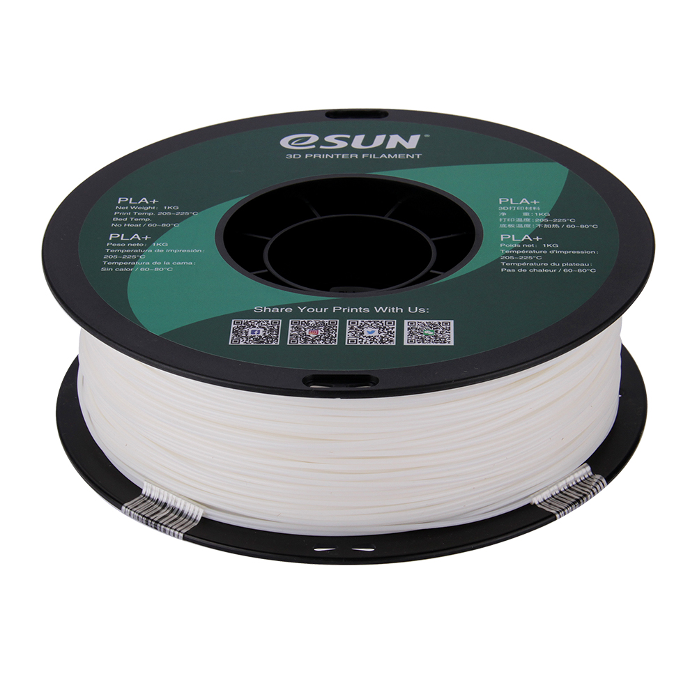 eSun PLA+ Filament (1.75mm, 1Kg) - Vit - 2