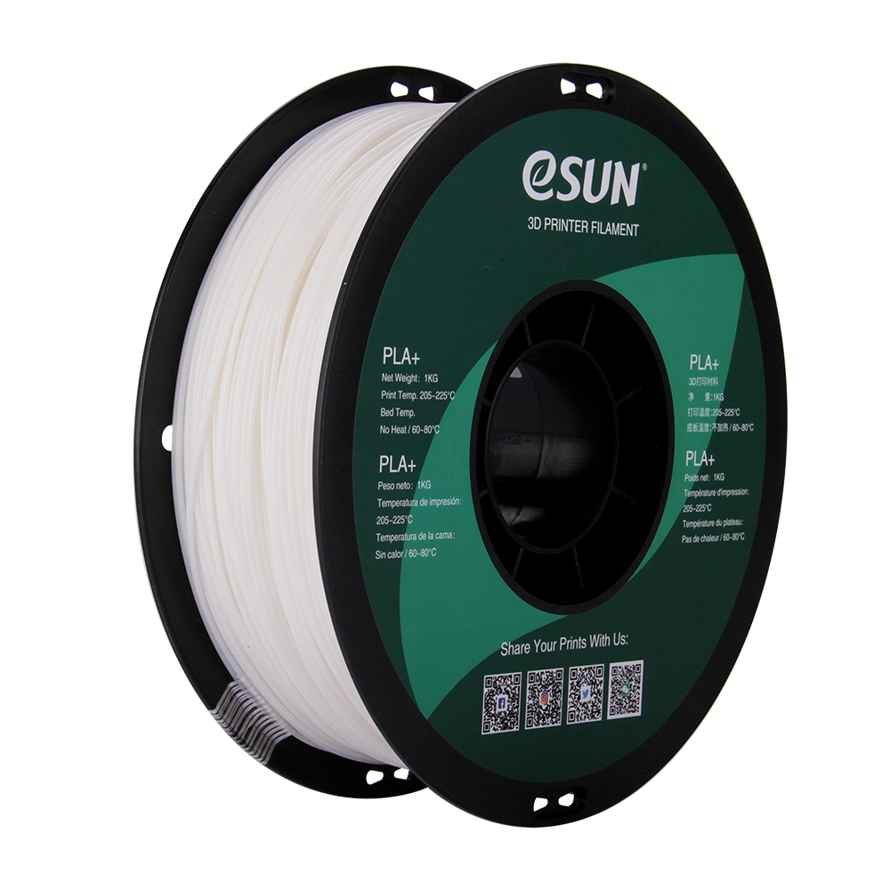 eSun PLA+ Filament (1.75mm, 1Kg) - Vit