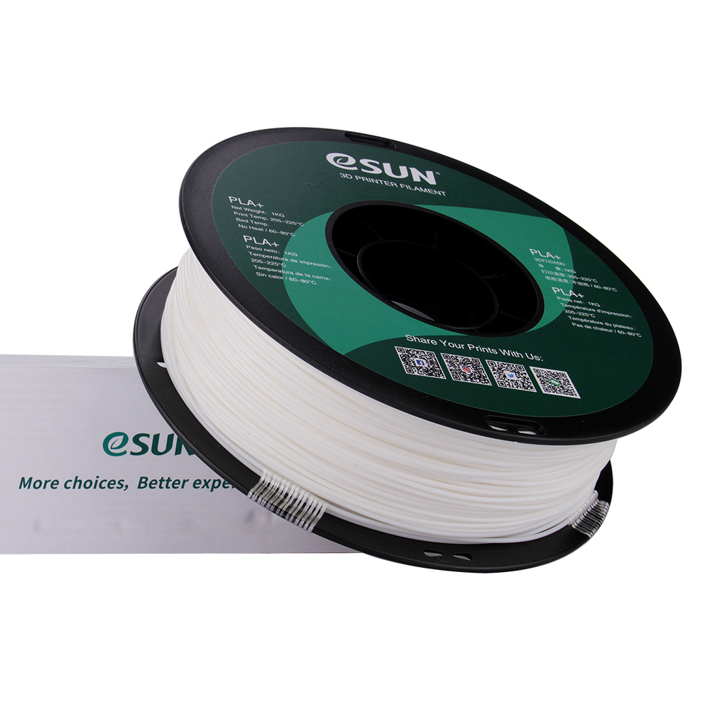 eSun PLA+ Filament (1.75mm, 1Kg) - Vit - 3