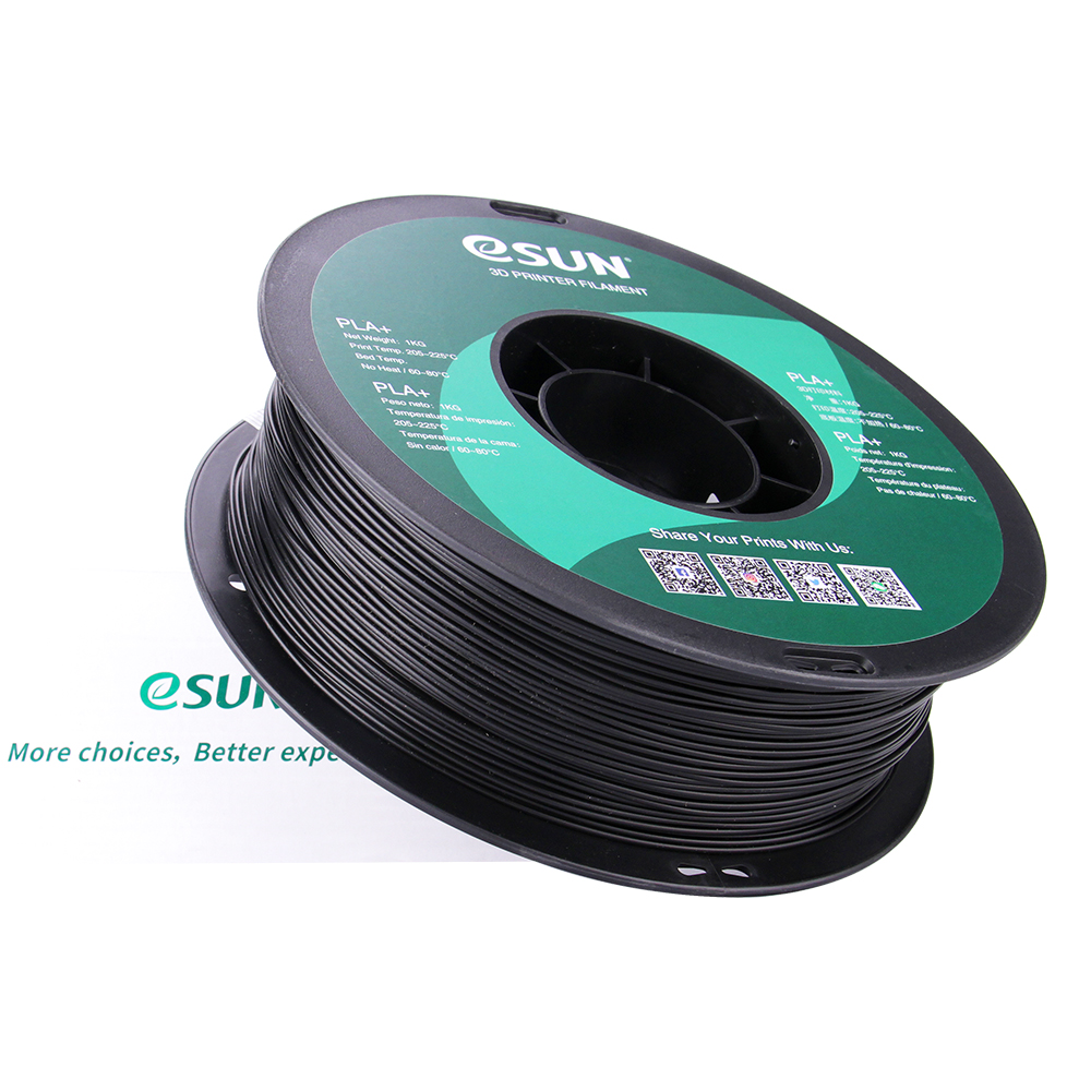 eSun PLA+ Filament (1.75mm, 1Kg) - Svart - 3