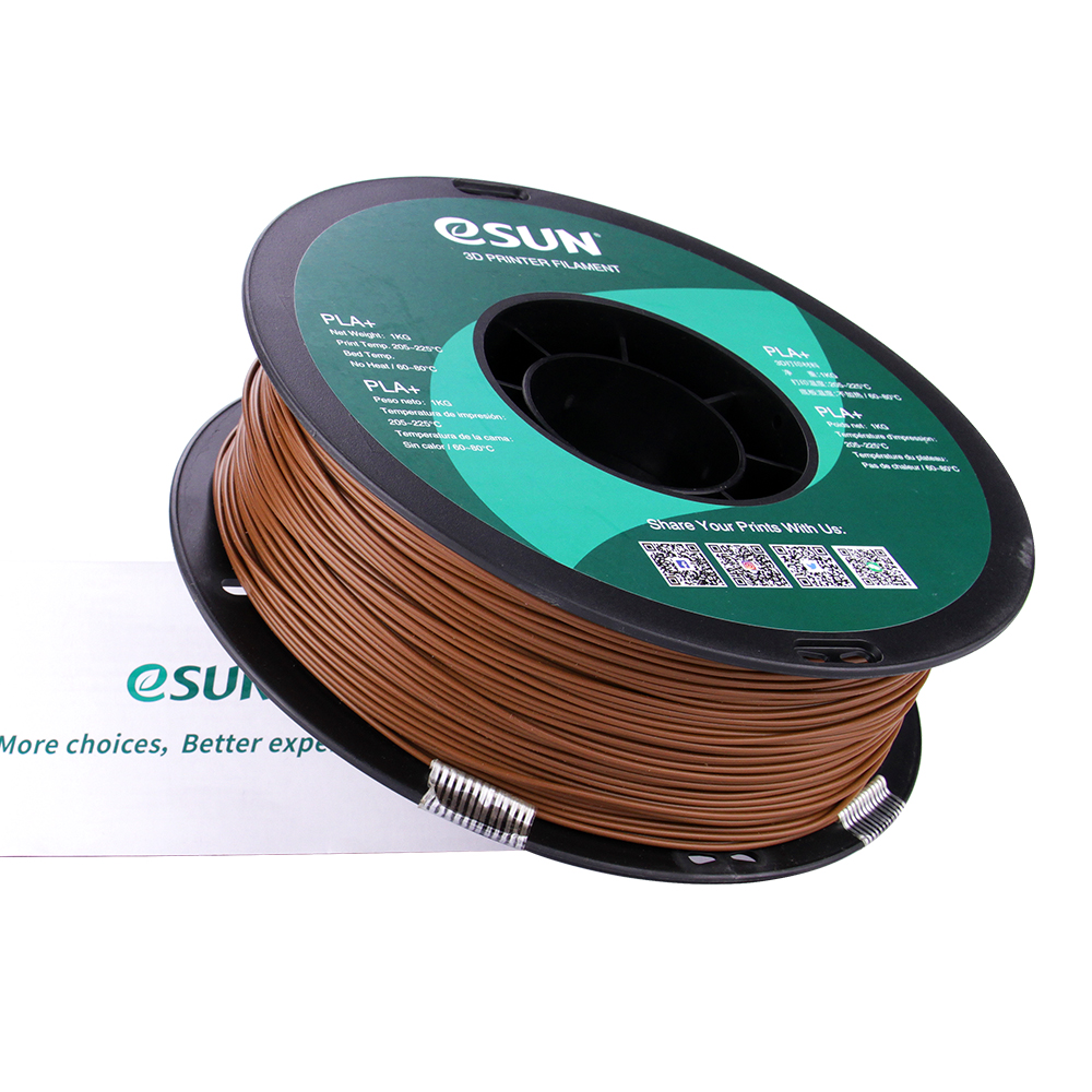 eSun PLA+ Filament (1.75mm, 1Kg) - Brun - 3