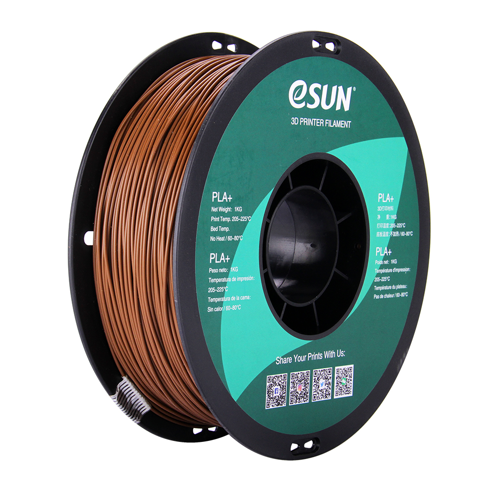 eSun PLA+ Filament (1.75mm, 1Kg) - Brun
