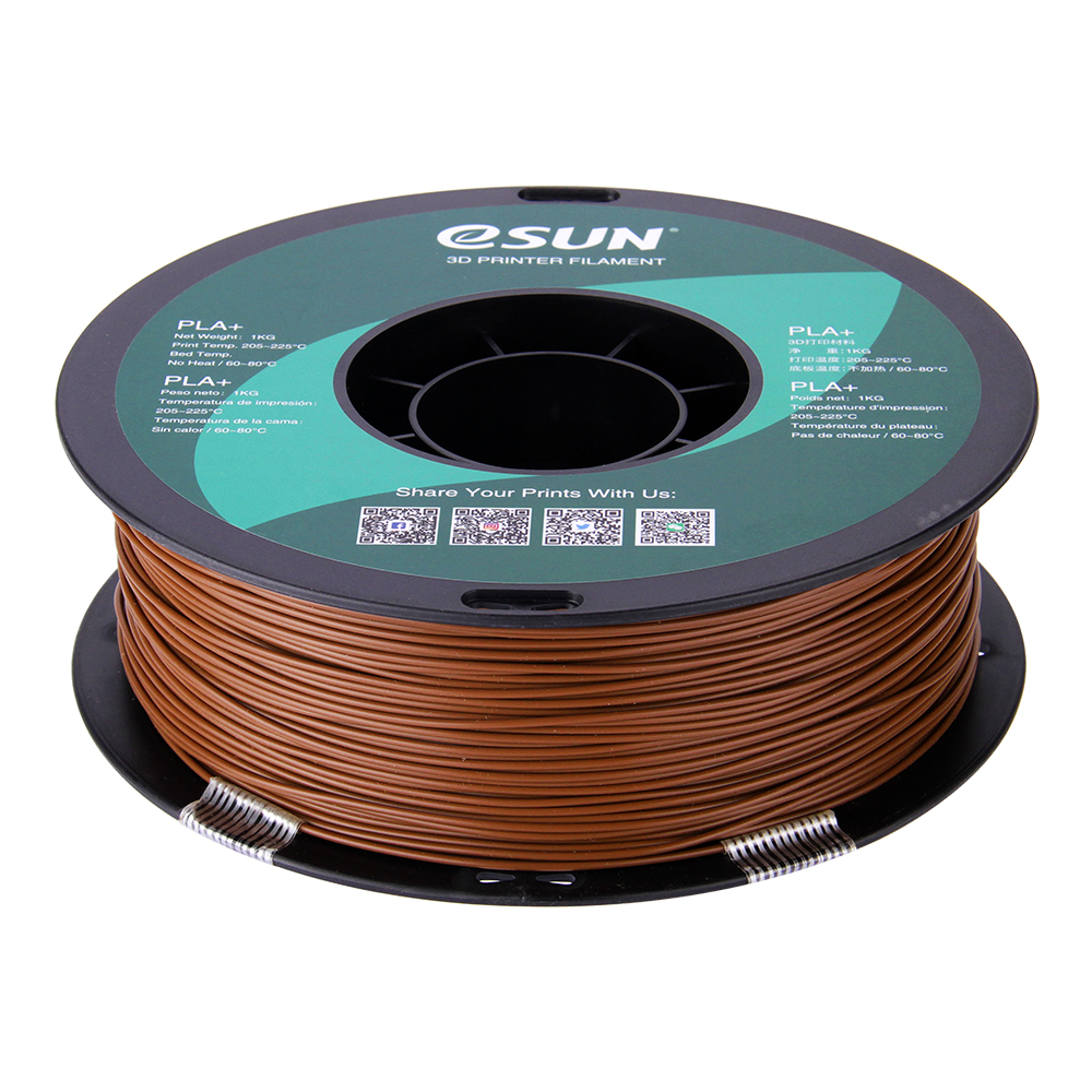eSun PLA+ Filament (1.75mm, 1Kg) - Brun - 2
