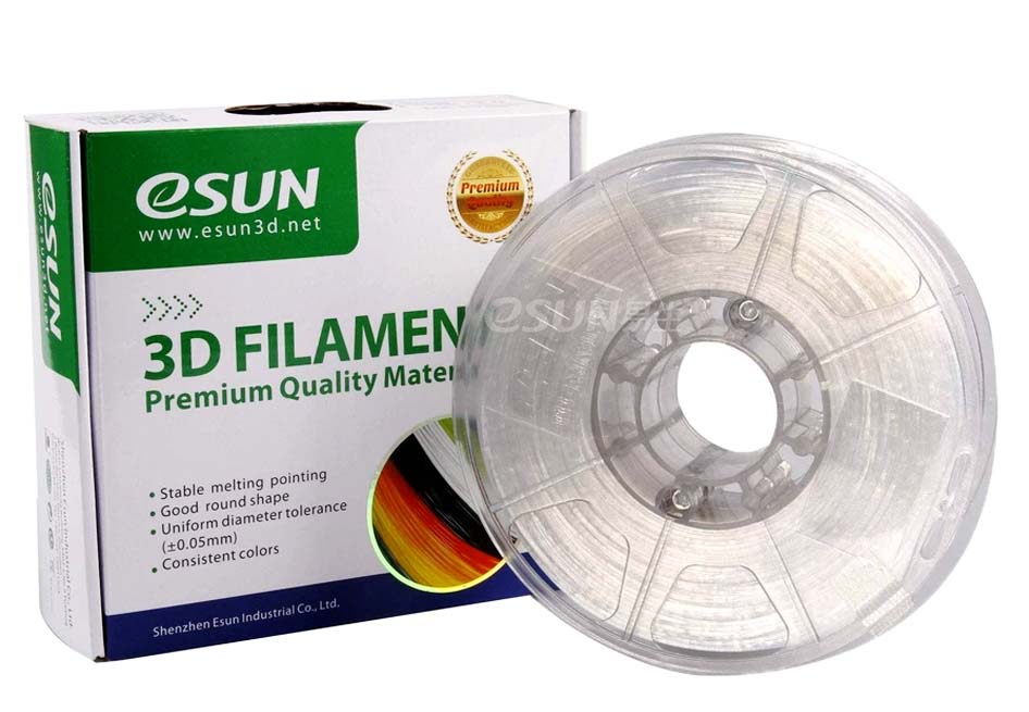 eSun PLA Filament (1.75mm, 1Kg) - Transparent