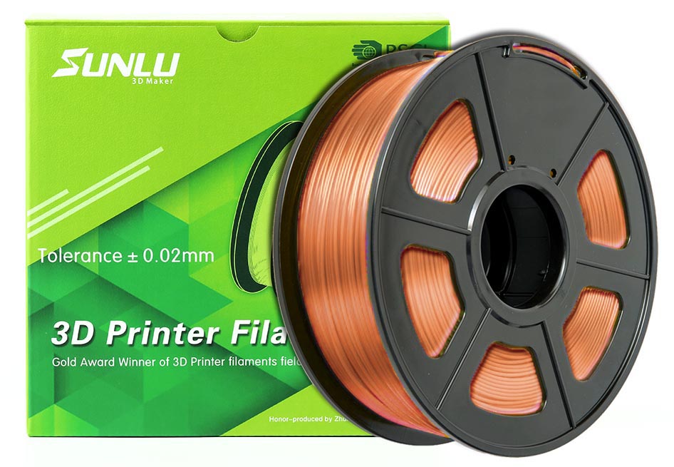 Sunlu - PLA (1.75mm, 1 Kg) - Koppar-Silke