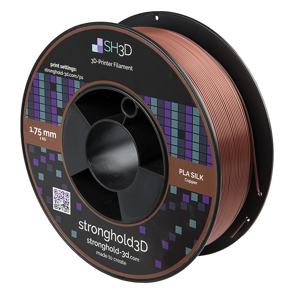 StrongHold PLA SILK filament (1.75mm, 1Kg) - Koppar