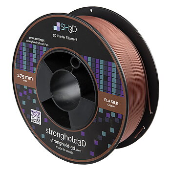 StrongHold PLA SILK filament (1.75mm, 1Kg) - Koppar