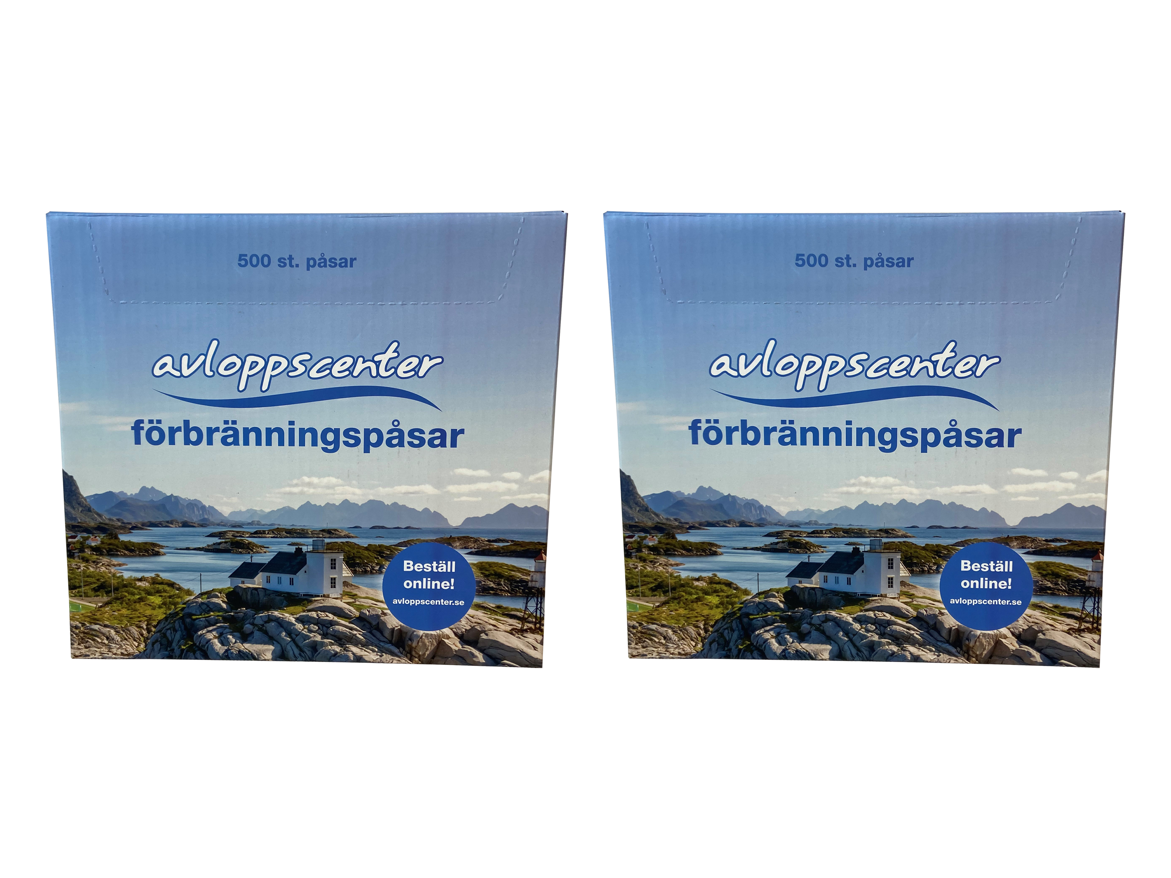 Avloppscenter förbränningspåsar 1000st