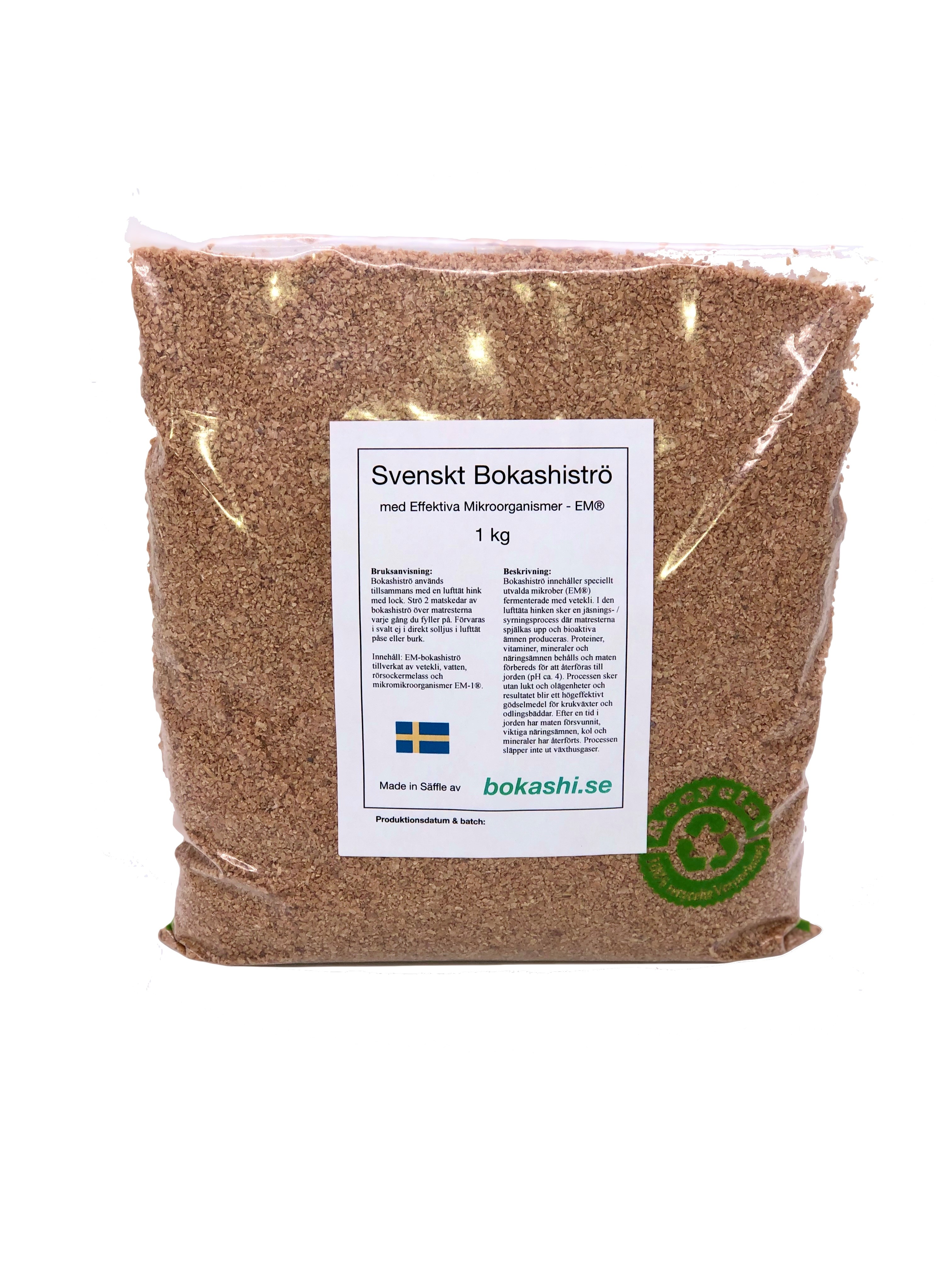 Bokashi startkit svart med 2st kranhinkar med bas + 1 kg bokashiströ - 3