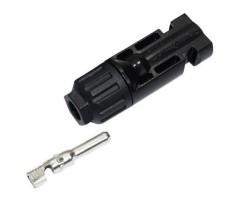 Kontakt, MC4, DC, hanstift (-). Hylsdon och hylsa inkluderat, kabel diameter 2.5-6mm²