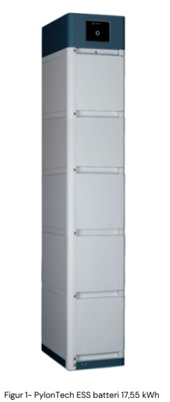 Ferroamp - Pylontech 17kWh batteri, Force H2 , BMS version 2 