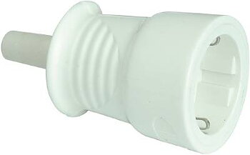 Skarvuttag nylon IP44 Malmbergs, SKARVUTTAG MALMBERGS NYLON MED JORD IP44 VIT
