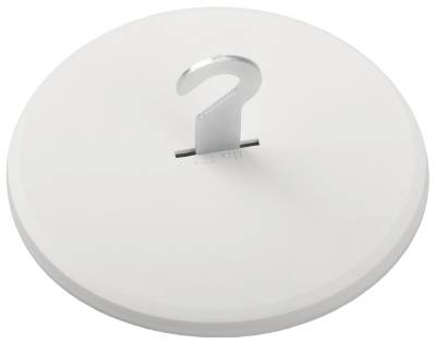 Täcklock med krok takdosa Malmbergs, TÄCKLOCK TAK MED KROK MALMBERGS VIT 100MM