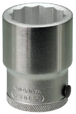 Hylsa. Med 3/4" fyrkantsfäste. Gedore D 32, HYLSA D32-38