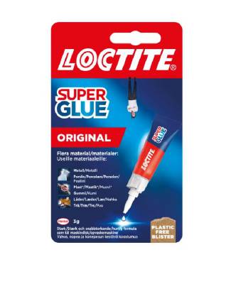 Snabblim Loctite Super Glue, LIM SUPER GLUE ORIGINAL LOCTITE TUB 3GR