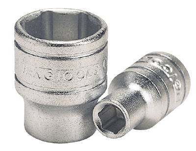 Hylsa. Med 1/4" fyrkantsfäste. Teng Tools M140504-C / M140513-C, HYLSA 1/4 11MM 6-KANT