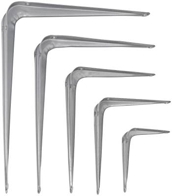 Hyllkonsol silvergrå MILLERS, KONSOL MILLERS PLÅT SILVERGRÅ 75X100MM - 2