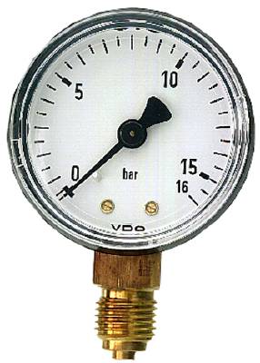 Manometer standard med plasthölje OEM, MANOMETER 1/4 B63 2589-0/10