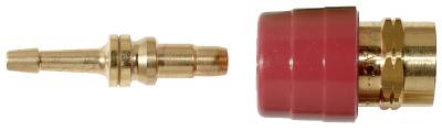 Gaskoppling AGA till regulator Ac, SLANGSOCKEL AC/HY 6,3