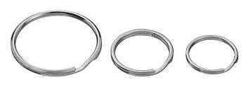 Nyckelring nickel MILLERS, NYCKELRING MILLERS BLANK NICKEL 25MM