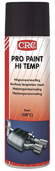 Akrylfärg CRC 32215 och 32216, FÄRG HÖGTEMPERATUR SVART 500ML SPRAY PRO PAINT