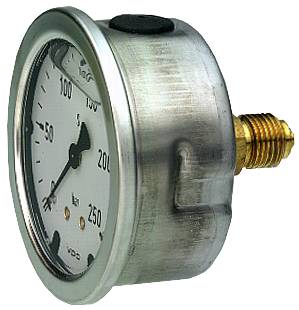 Manometer industri Hölje av rostfritt stål. Vätskefyllda OEM, MANOMETER VÄTSKA 0-60 BAR - 2