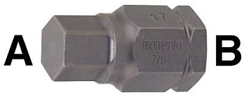 Insatsmejsel för insexskruv. Momento 7/16 MM - 1 3/4 MM - 1 3/4 MM, SEXKANTINSATS 7/8-17