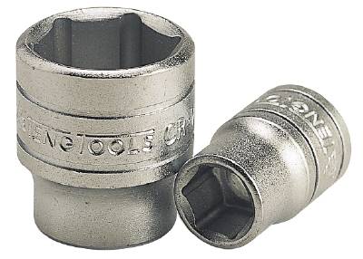 Hylsa. Med 3/8" fyrkantsfäste. Teng Tools M380507-C / M380522-C, HYLSA 3/8 19MM 6-KANT