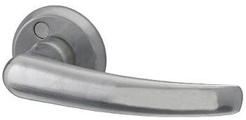 Innerdörrhandtag Alfhild Hvid Interior, INNERDÖRRHANDTAG ALFHILD HVID MED NYCKELSKYLT MATTFÖRKROMAT