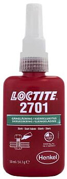 Gänglåsning stark Loctite 2701, GÄNGLÅSNING STARK 2701 50ML