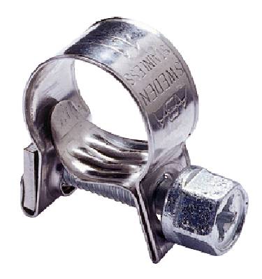 Slangklämma ABA Mini Rostfri S40 / W 4, SLANGKLÄMMA MINI ABA ROSTFRITT STÅL S40 12MM