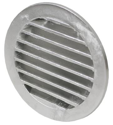 Ventilgaller gjutet Fresh med stos, VENTILGALLER FRESH RUNT NÄT OCH STOS GJUTEN ALUMINIUM 160MM