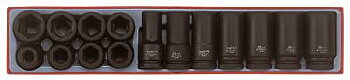 15 delars Krafthylssats med 3/4''-fyrkantsfäste Teng Tools TTX9415, KRAFTHYLSSATS 3/4 15 DELAR