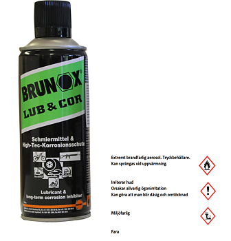 Brunox Vapenolja Spray 400ml