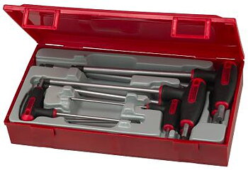 7 st Sexkantnycklar i sats Teng Tools TTHEX7 / TTHEX7AF, SEXKANTNYCKELSATS MM TTHEX07