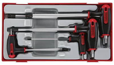 7 st Sexkantnycklar i sats Teng Tools TTHEX7 / TTHEX7AF, SEXKANTNYCKELSATS MM TTHEX07 - 2