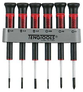 Finmekanikermejslar i sats Teng Tools MDM706, FINMEKANIKERMEJSELSATS 6 DELAR