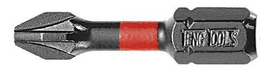 Torsionbits 30 mm för Pozidriv kryss-spår Teng Tools, BITS PZ2 IMPACT 30MM
