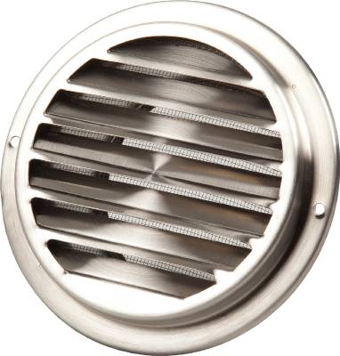 Ventilgaller EGB Fresh, VENTILGALLER EGB 100 FRESH UTVÄNDIGT ROSTFRITT STÅL 100MM